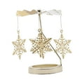 thumbnail image 1 of GUOOL Rotating Candlestick Tealight Holder Home--Candlesticks for Fireplace Romantic Snowflake, 1 of 8
