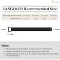 thumbnail image 6 of XIATIAN Men Canvas Fabric Belts Casual Web Cloth Belts with Black Double Ring Buckle 2 Pack, 6 of 7