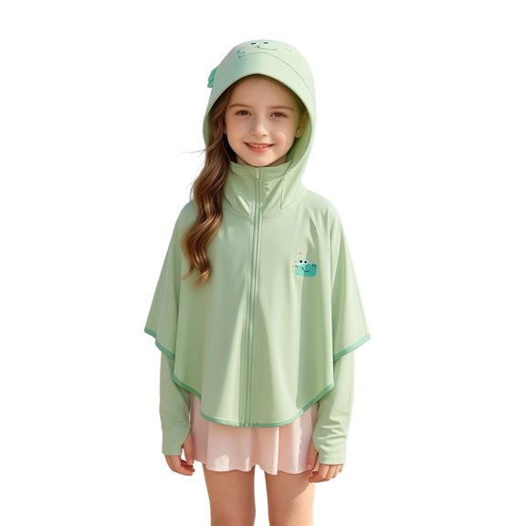 Weebloom Kids Toddler Zip Up Hoodie Boys Girls Sun Protection Jacket Lightweight Summer Sun Jacket Breathable Upf Outerwear Cool Feeling Windbreaker Outdoor Activities Cooling Shirt 2-3 Years