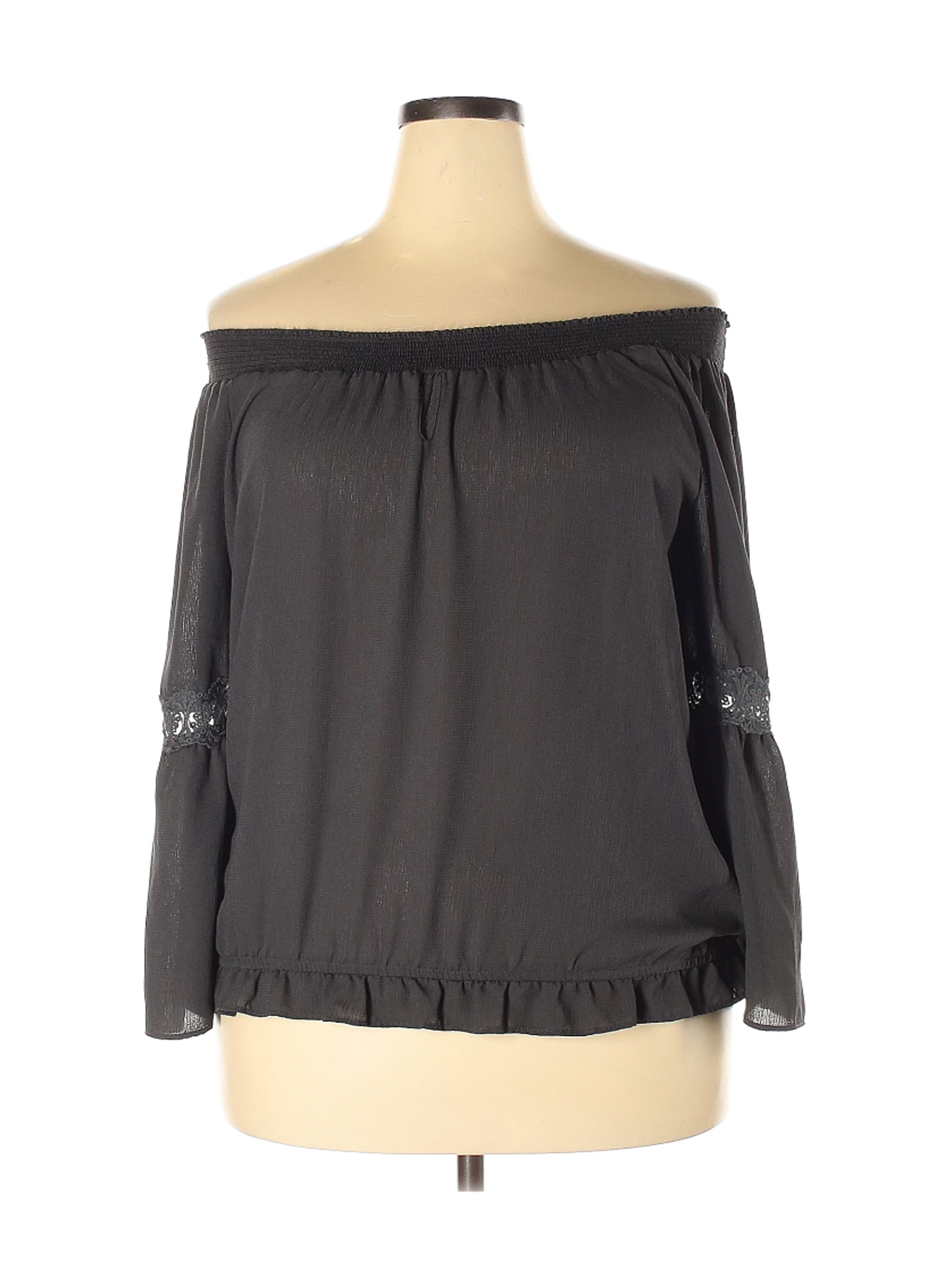 maurices PreOwned Maurices Women's Size XXL 3/4 Sleeve Blouse