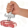 thumbnail image 4 of POINTERTECK Meat Pounder Tenderizer - Solid Cast Stainless Steel  Chicken Flattener Tool, 4 of 9