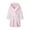 Pink, variant on Zwiiyzr 2-8 Years Boys Girls Flannel Bathrobes Soft Fuzzy Hooded Robe Sleepwear With Belt Gift for Girls Toddler Kids Blue