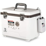 ENGEL 7.5 Qt Live Bait Cooler with 2-Speed Portable Aerator Pump - White