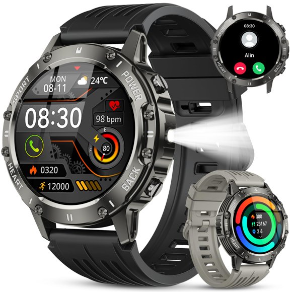 Reloj inteligente Kimeag de 1.39 pulgadas con Bluetooth, resistente al agua, fitness