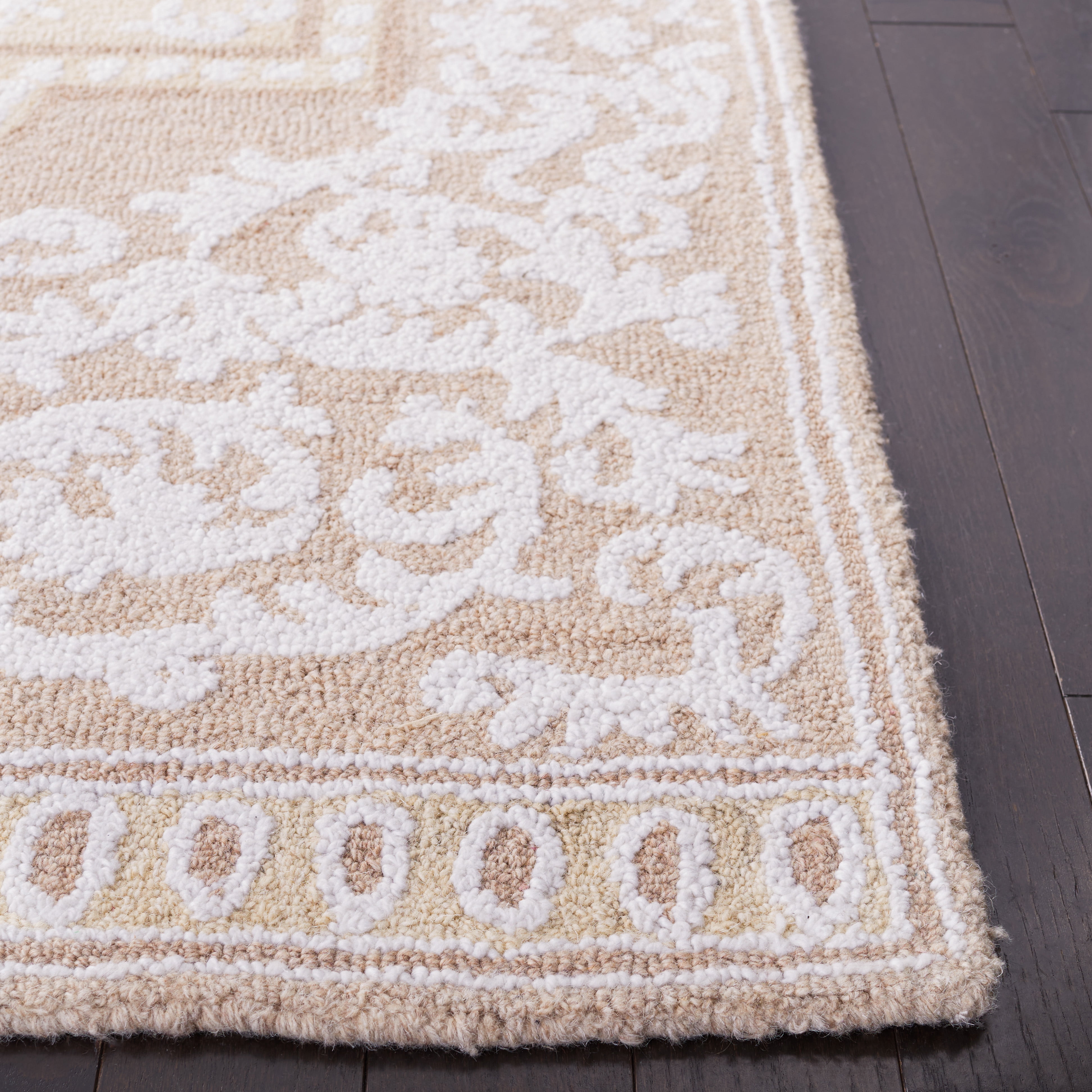 SAFAVIEH Abstract Merrill Oriental Area Rug, Ivory/Beige, 6' x 9'