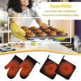 thumbnail image 5 of Fotbe Mandala for 4Pcs Oven Mitts and Pot Holders, 500℉ Heat Resistant Oven Mitts , Non-Slip Silicone Surface Safe for Baking, Cooking, BBQ, 5 of 6