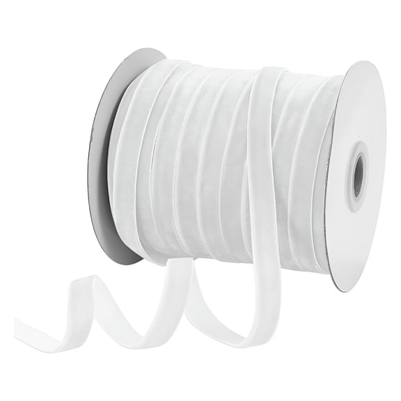 AUQ 50 Yards 1cm Luxurious Velvet Ribbon for Crafting and Decoration,DIY Bow Accessories