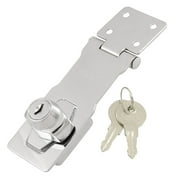 Uxcell Cabinet Drawer Gate Doors Locking Hasp 4" Length w Keys