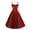 Wine, variant on IROINNID Wedding Guest Dresses for Women Formal Evening Night Dress Vintage Dress Sleeveless V-Neck Printing Elegant A-Line Dress,Red