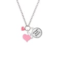 thumbnail image 2 of Delight Jewelry Acrylic 5/16" Pink Heart - Light Pink Heart Nurse Strong Zoe Necklace, 2 of 4