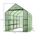 thumbnail image 4 of Ogrow OGRC11767-PE 2 Tier 12 Shelf Greenhouse PE Replacement Panel Cover to Fit Frame, 117 x 67 x 83 in., 4 of 5