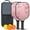 Black, variant on Pickleball Paddles Set Of 2, Fiberglass Surface, Love Romantic Valentine Print, 4 Balls & Bag