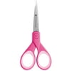 Westcott Titanium Bonded Scissors, 5", Micro-Tip, for Craft/Office, Pink, 1-Count