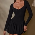 thumbnail image 3 of Vestido de verano Slim Fit Estilo sexy Vestido ajustado para mujer Traje de baile de color sólido Hugtrwg Para estrenar, 3 of 7