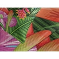 thumbnail image 4 of Ambesonne Flamingo Quilted Bedspread Set 3 Pcs, Hibiscus Tropic Flower, Queen Size, Green Pink Blue, 4 of 5