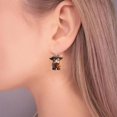 thumbnail image 5 of Highland Cow Earrings for Women, Unique Glasses Flower Cow Head Dangle Acrylic Earrings Statement Sunflower Bow Highland, 5 of 5