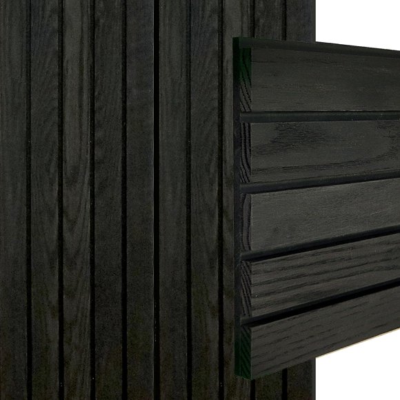 Panneau Mural en Vrai Bois, Walllats, Revêtements Muraux en Bois 3D, Bandes de Chêne Rouge Offertes en Différentes Finitions et Faciles à Installer