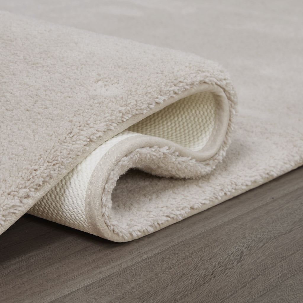 MAYEERTY Soft Polyester Bath Runner Rug, 24" x 72", Taupe