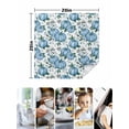 thumbnail image 4 of Blue Pumpkin Cloth Napkins Set of 4 Reusable Dinner Napkins, Thanksgiving Autumn Fall Leaf Flower Cocktail Napkin Washable Table Napkins for Wedding/Holiday Party/Baby Shower 20"x20", 4 of 7