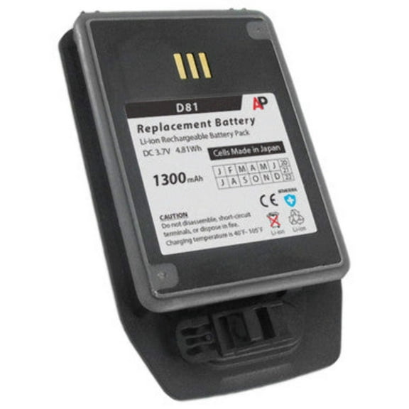 Replacement Battery for Ascom d81 Phone. 1300mAh Japanese cell