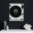 thumbnail image 4 of Nawypu  Canvas Wall Art Print Retro Music Black and White Turntable Vinyl Record Poster Record Player Wall Art Picture Print Canvas Painting Modern Bar Decor Poster, 4 of 4
