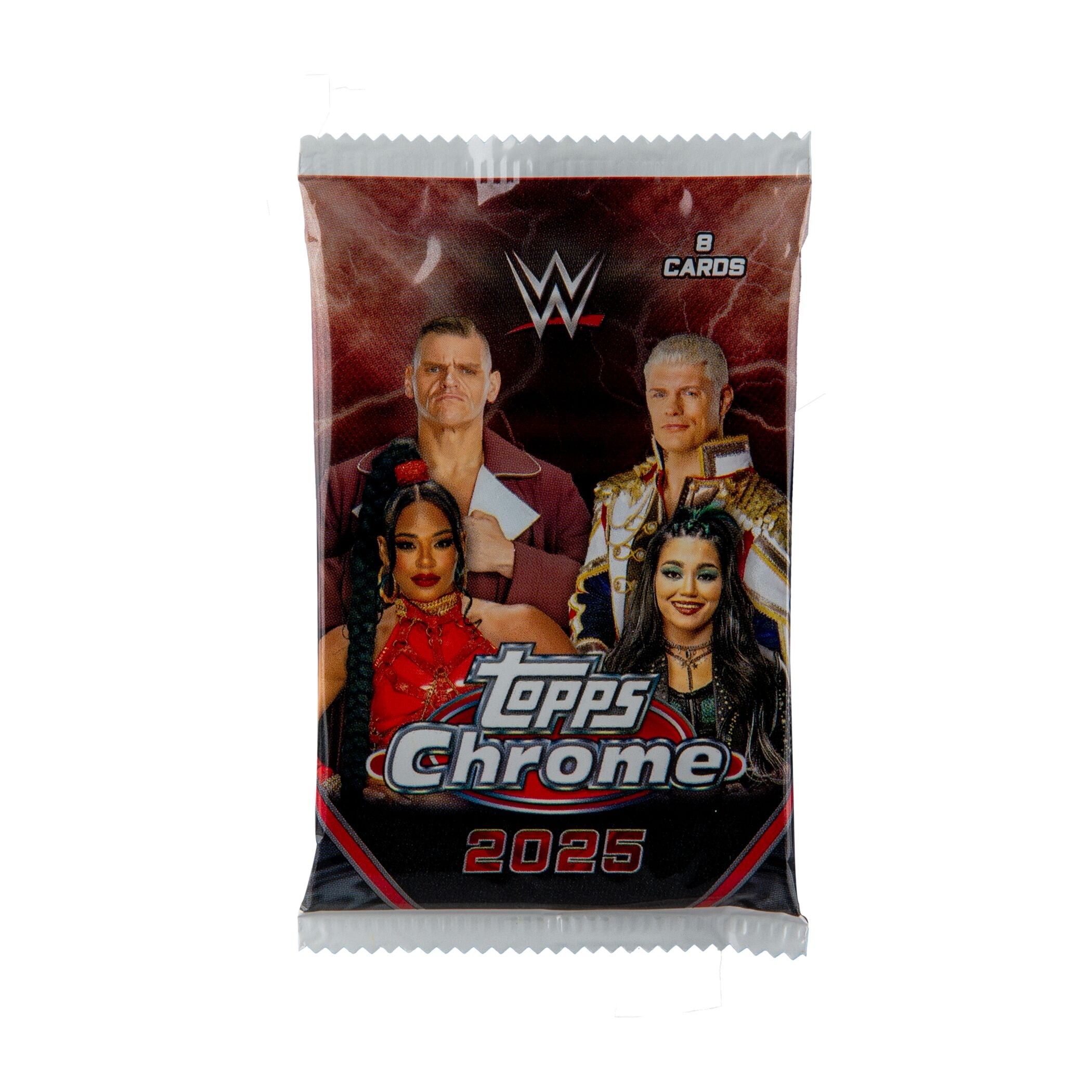 Free Shipping! Topps 2025 WWE Chrome Wrestling Trading Cards Mega