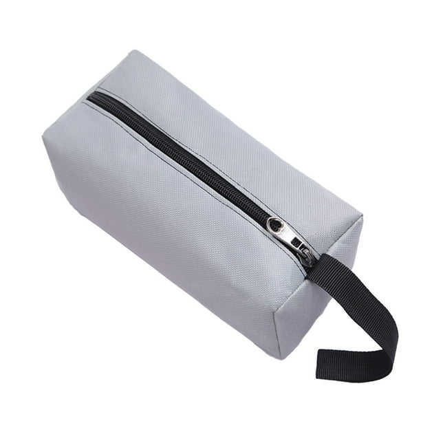 sweethay Bolsa de almacenamiento Bolsa de herramientas Saco de hardware Conveniencia Mano de obra fina Impermeable Ligero Suministros Herramientas eléctricas Gris 25*8.5*7