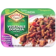 Pataks Food Pataks Rich Tomato and Onion Vegetable Curry with Rice, 10.5 oz