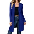 thumbnail image 2 of cocolona Long Cardigans for Women LightWeight Long Sleeve Open Front Casual Solid Color Cardigan Tops, 2 of 8