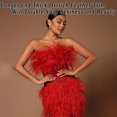 thumbnail image 2 of Soarer Feather Rim, avestruz naranja, 13-18 cm, 2 m, para coser, 2 of 6