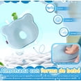 thumbnail image 4 of Almohada Para Bebe Memory Foam Cabeza Prevenir Cabeza Plana Azul, 4 of 4