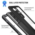 thumbnail image 5 of IP68 Waterproof Phone Case for Samsung Galaxy S21 Ultra with Screen Protector Anti Scratch Heavy Duty Dustproof Underwater Clear Phone Case(6.8" Black), 5 of 13