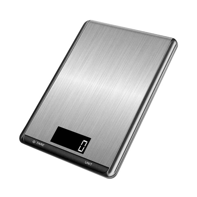 Ounissouiy Digital para alimentos de cocina de 5/10Kg, electrónica de acero inoxidable, herramienta multifunción de medición de peso, LCD Herramientas y accesorios para hornear