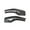 Black-Glossy Carbon Fiber, variant on 2pcs ABS Carbon Fiber Car Gear Shift Knob Trim Cover For Tesla Model 3/Y