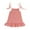 Pink, variant on Toddler Girls Children Sleeveless Halter Solid Color Cotton And Linen Pleated Feeling Dress Casual Dress 5de Dresses