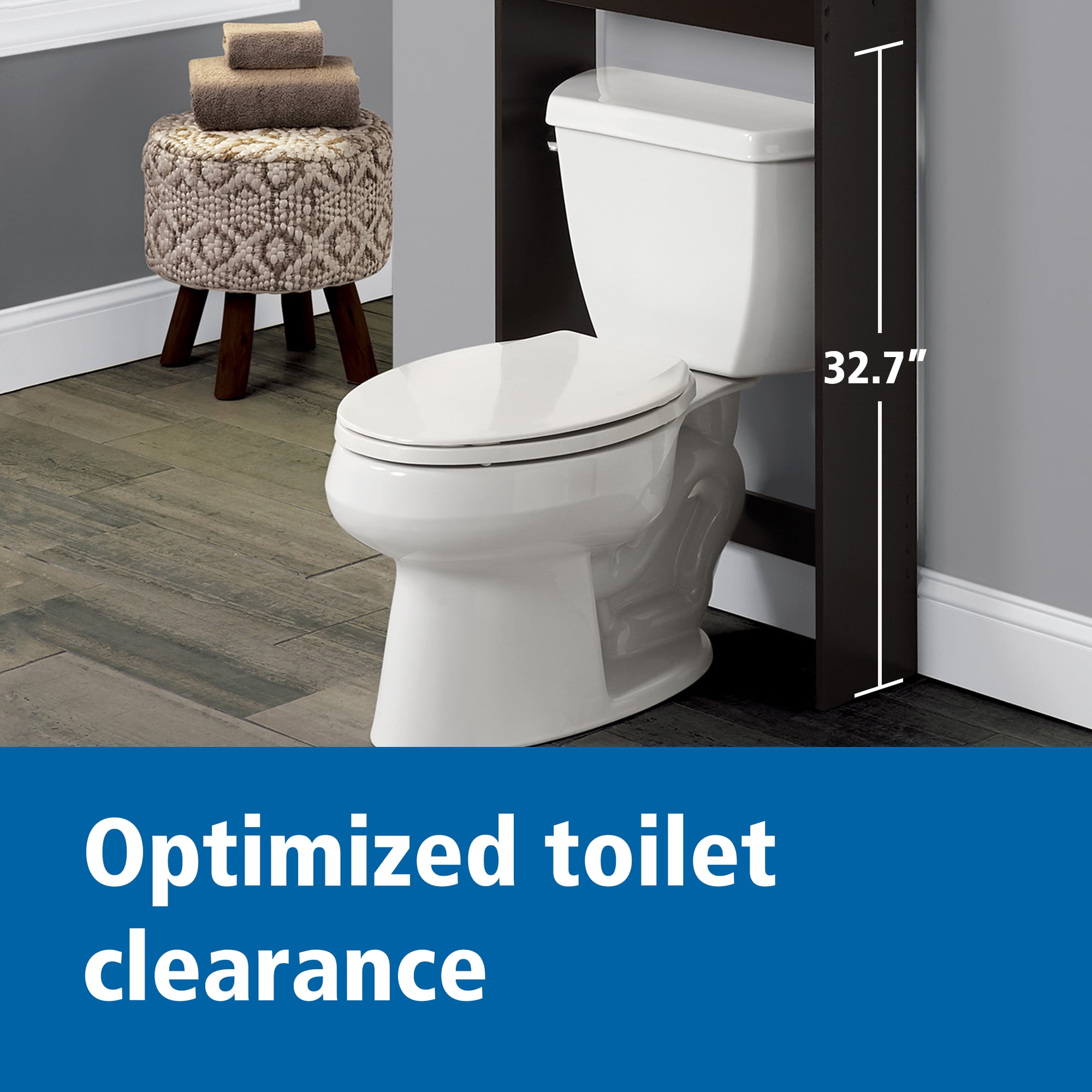 Mainstays 23 W 3-Shelf Bathroom Space Saver, over the Toilet, for