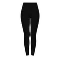 thumbnail image 5 of Women's Soft High Waisted Yoga Pants Full-Length Leggings Tummy Control Workout Leggings Sweatpants Athletic Lounge Yoga Pants (Black, M), 5 of 6