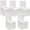 White, variant on Raffle Ticket Box Donation Collection Ballot Box Reusable Sturdy thick Cardboard Box with Slot comment Suggestion Box With Removable Header 6H x 6W x 6D, Display area 6H x 6WWhite 5 pack
