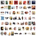 thumbnail image 3 of Paquete de pegatinas Goods Omens Anime, vinilo impermeable, 60 unidades, 3 of 3