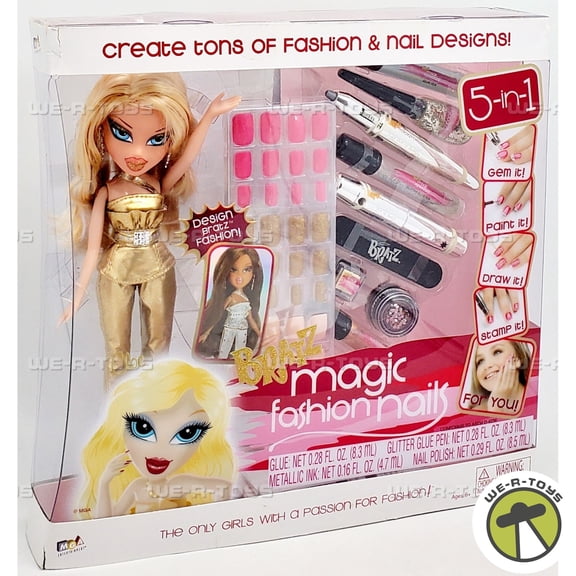 BRATZ Magic Fashion Nails Doll, Cloe
