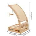 thumbnail image 3 of BotaniNest Vertical Cat Scratcher Functional Scratching Post |Wear Lint | With Fan Maze Protector For Indoor Cats Self Entertainment, 3 of 5