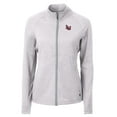 thumbnail image 2 of Women's Cutter & Buck  Heather Gray Lamar Cardinals Adapt Eco Knit Heather Recycled Full-Zip Jacket, 2 of 3