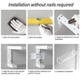 thumbnail image 3 of Heavy Duty Garage Wall Shelf, Space Saving Storage Shelves With Waterproof Rust  Holds Up To 65 Lbs For Garage Closet Laundry Room, 3 of 8