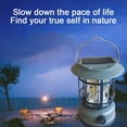 thumbnail image 4 of Solar LED Camping Lantern, Bright Portable Survival Lanterns,Multifunctional retro camp lamp - Large, 4 of 5