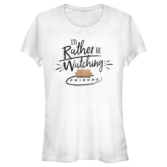 Junior's Friends Rather Be Watching  Graphic T-Shirt