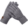thumbnail image 2 of Aloohaidyvio Womens Winter Gloves, Warm Fleece Lined Winter Gloves, Touchscreen Gloves, Elastic Cuff Knit Wool Gloves for Women, 2 of 2