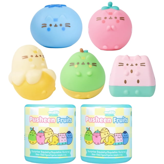 Squishy Toy Hamee Pusheen The Cat Fruits Series, 2 unidades