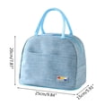 thumbnail image 3 of Bento Pouch Dinner Container Thermal Insulated Lunch Handbag, 3 of 20