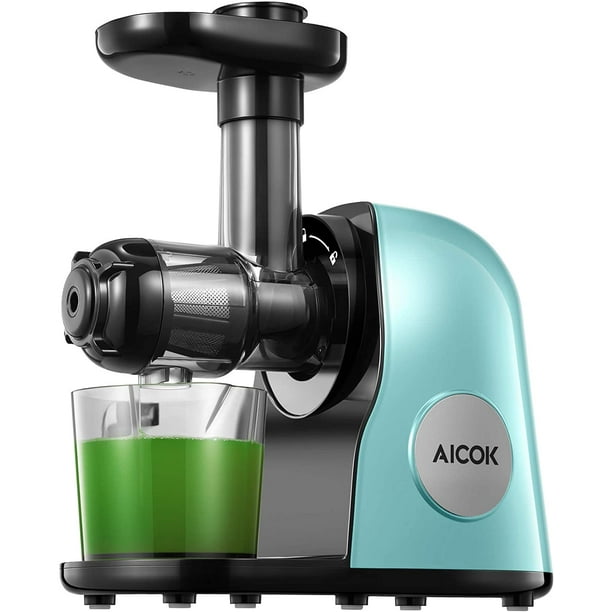 Orphan Step Jumping jack Juicer Machines, Aicok Slow Masticating Juicer Extractor Easy to Clean,  Quiet Motor & Reverse Function, BPA-Free, Cold Press Juicer with Brush,  Juice Recipes for Vegetables and Fruits, Matcha Green - Walmart.com