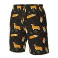 thumbnail image 5 of Kll Royal Corgi1 Men'S Casual Summer Beach Shorts Hawaiian Shorts With Pockets-Xx-Large, 5 of 9